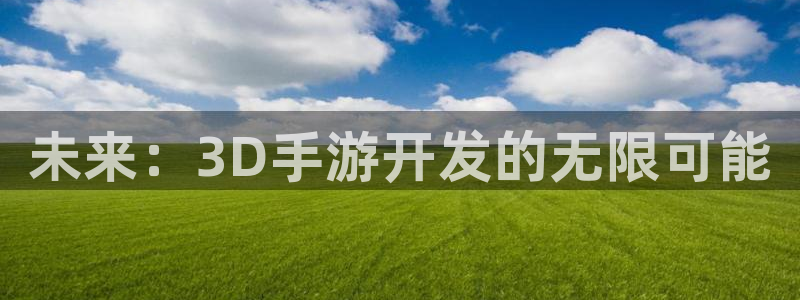 庄闲游戏最新版号：未来：3D手游开发的无限可能