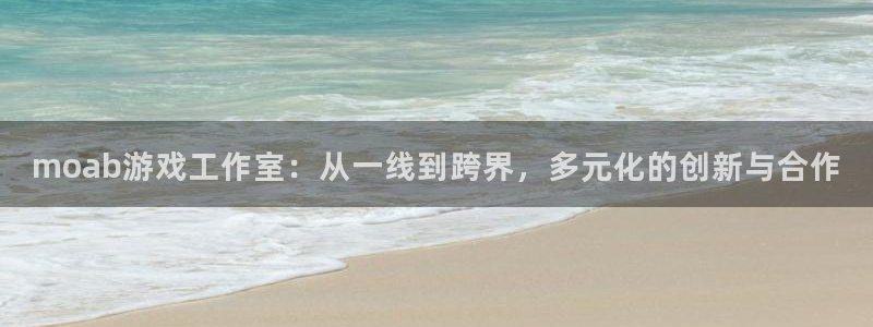 庄闲玩法破产：moab游戏工作室：从一线到跨界，多元化的创新